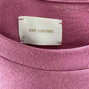 Pink Aime Leon Dore Logo Tee